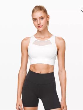 Lululemon Breath It In sports bra white sz 6